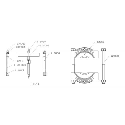 EXTRACTOR FORZA PUENTE Y GUILLOTINA SERIE 1100-1200